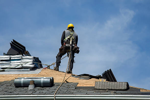 Professional Roof Replacement technician working in Trail, OR